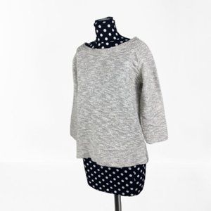 Lou & Grey Metallic Knit Sweater Shirt Size Small